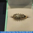 Women's Ring - Anniversary - Yellow Gold 14k (.585) 5.1 grams Size 7