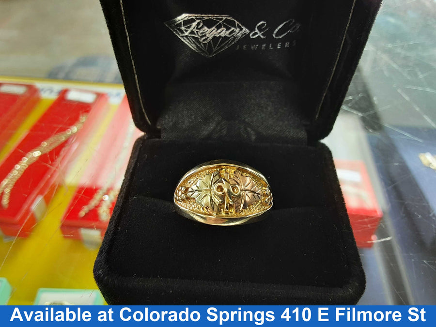 Men's Ring - Yellow Gold 10k (.417) 5.9 grams Size 8