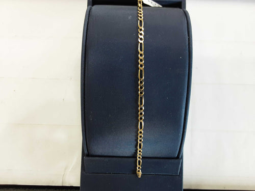 Figaro Bracelet - Yellow Gold 14k (.585) 4.5 grams 7 inch