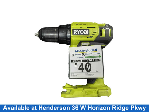 Ryobi P215 Green Cordless Standard Drill
