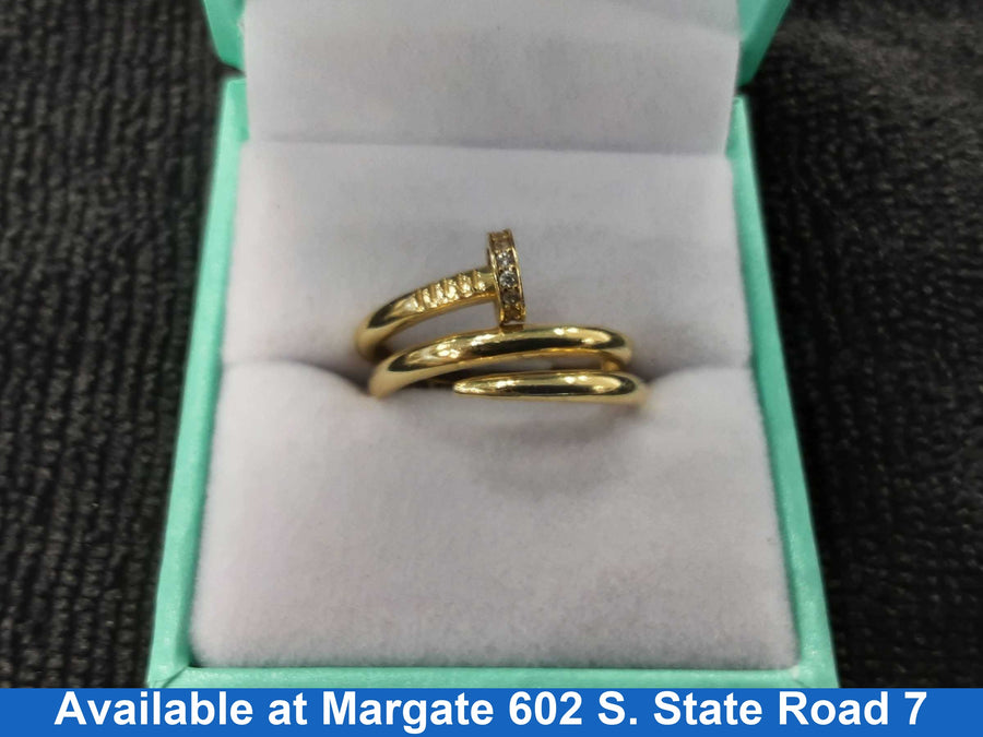 Women's Ring - Yellow Gold 14k (.585) 3.1 grams Size 7