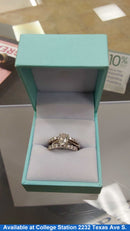 Ring - Wedding Set - White Gold 14k (.585) 2.6 grams Size 4.5