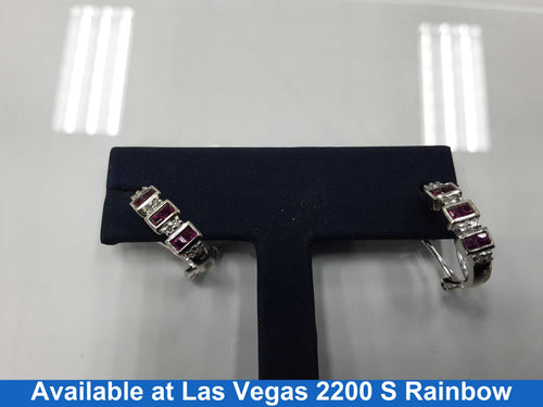 Earrings - White Gold 18k (.750) 4.6 grams