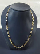 Figaro Chain - Yellow Gold 14k (.585) 13.4 grams 18 inch