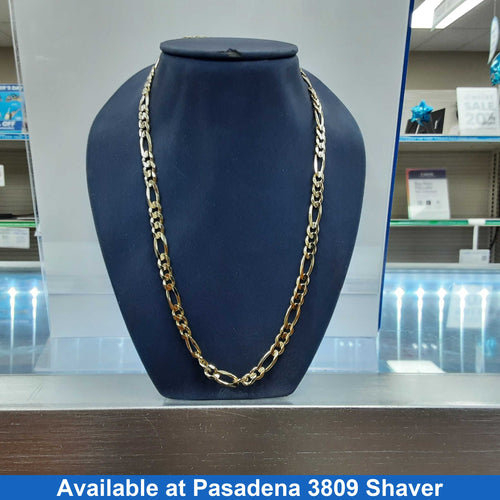 Figaro Chain - Yellow Gold 10k (.417) 29.8 grams 24 inch