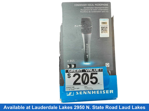 Sennheiser E865 Black Cordless Microphone