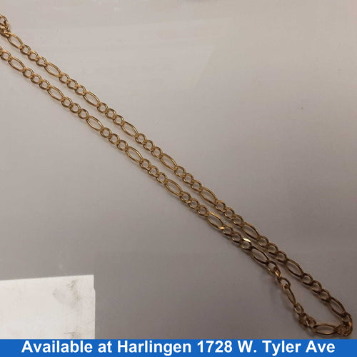 Figaro Chain - Yellow Gold 10k (.417) 17.5 grams 24 inch