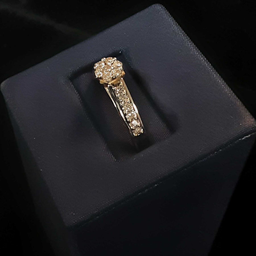 Ring - Engagement Set - White Gold 14k (.585) 4.4 grams Size 7