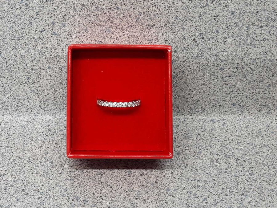 Ring - Wedding Band - White Gold 14k (.585) 2.2 grams Size 5