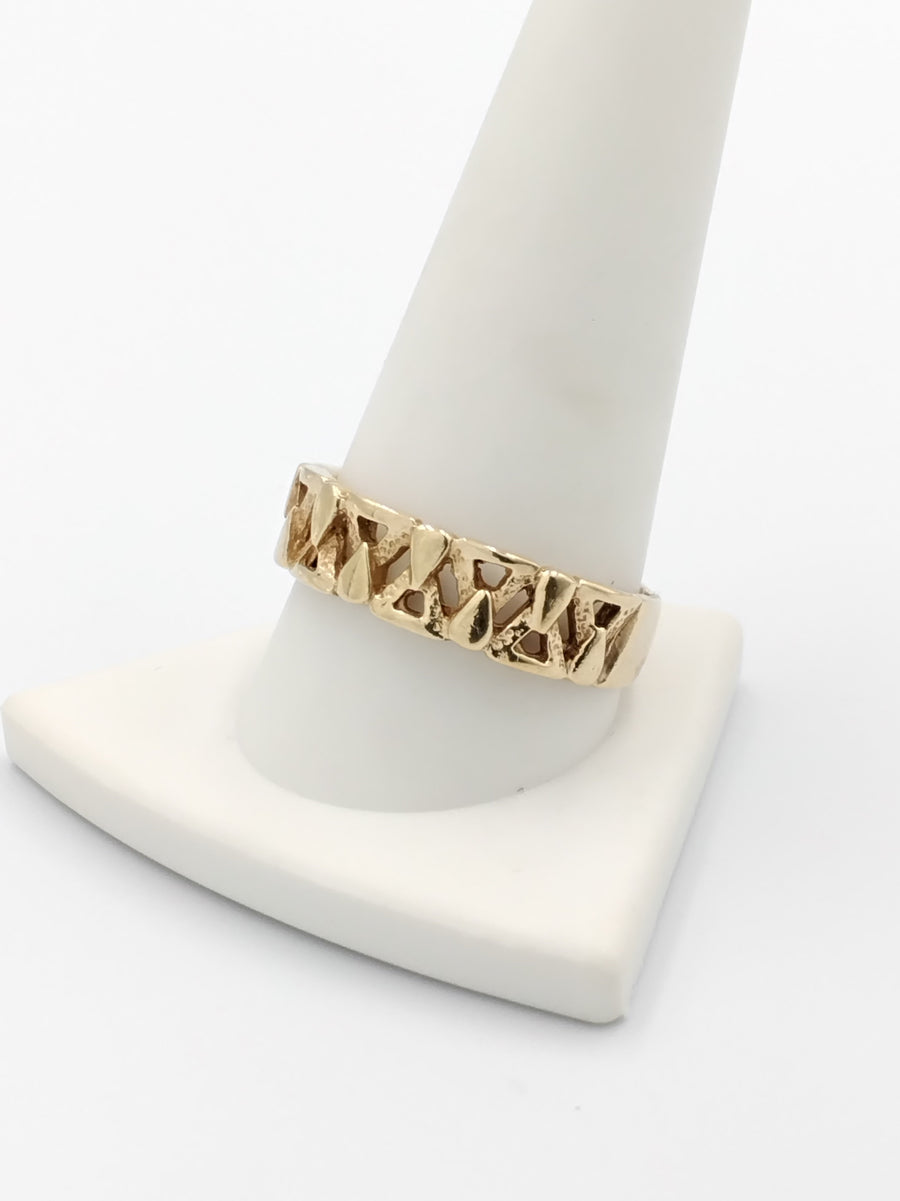 Ring - Wedding Band - Yellow Gold 14k (.585) 6.6 grams Size 12