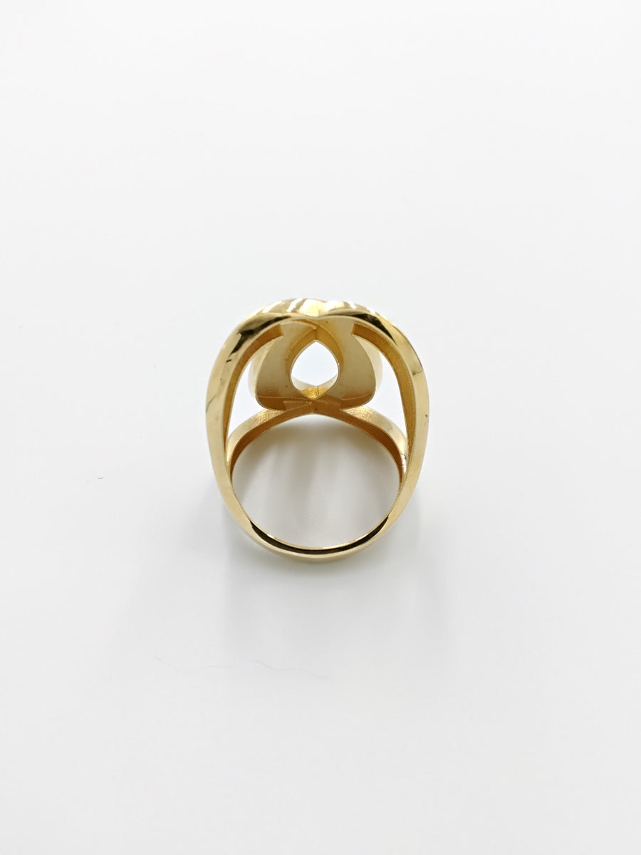Women's Ring - Yellow Gold 18k (.750) 3.9 grams Size 6.5