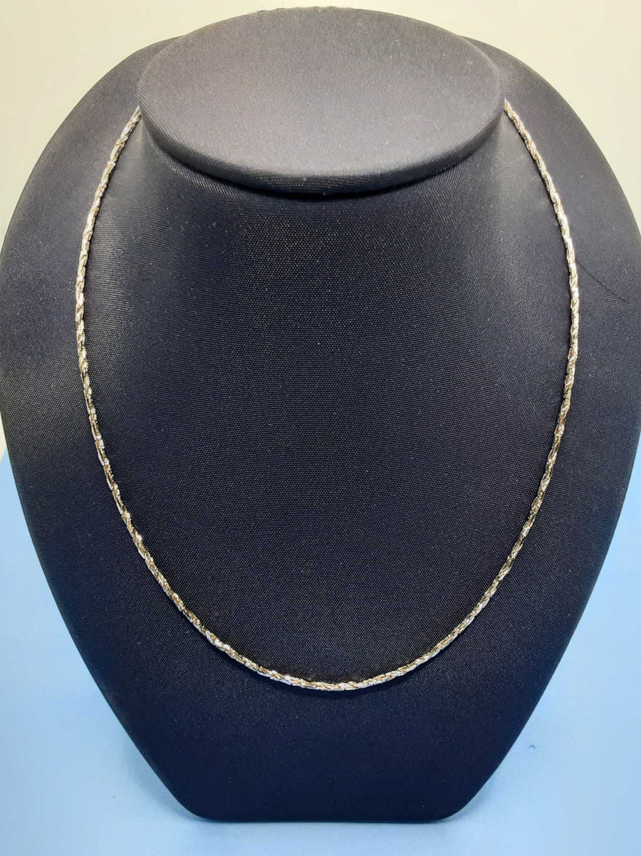 Rope Chain - White Gold 14k (.585) 2.1 grams 16 inch