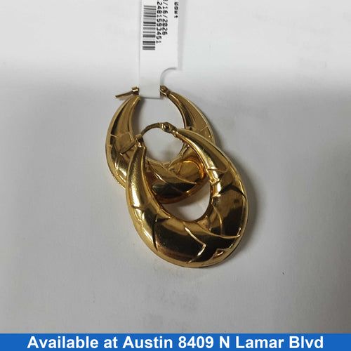 Shrimp Earrings - Yellow Gold 10k (.417) 4.1 grams