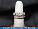 Ring - Engagement Set - White Gold 14k (.585) 8.4 grams Size 7