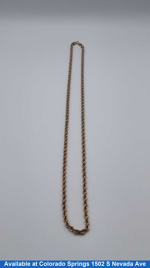 Rope Chain - Yellow Gold 10k (.417) 11.3 grams 26 inch