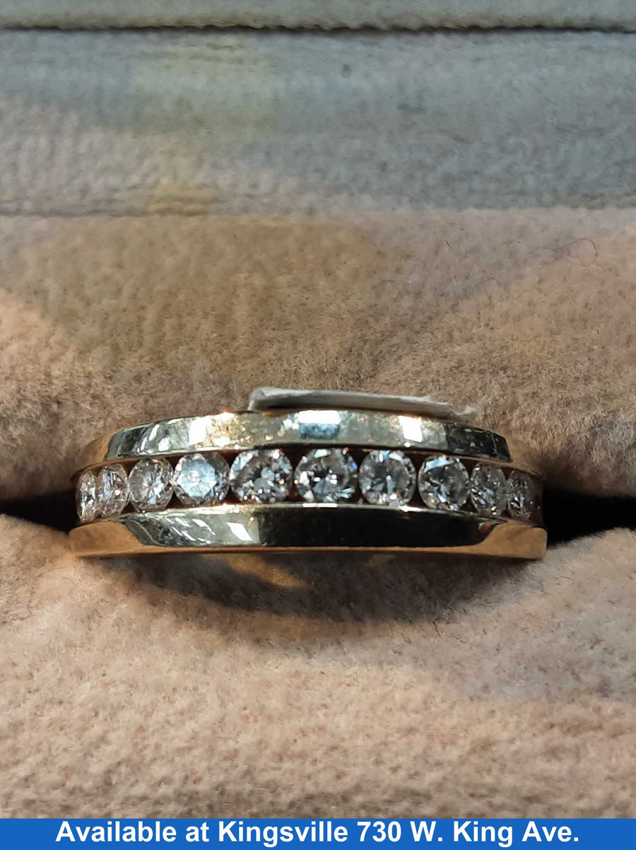 Ring - Wedding Band - Yellow Gold 14k (.585) 6 grams Size 10.5
