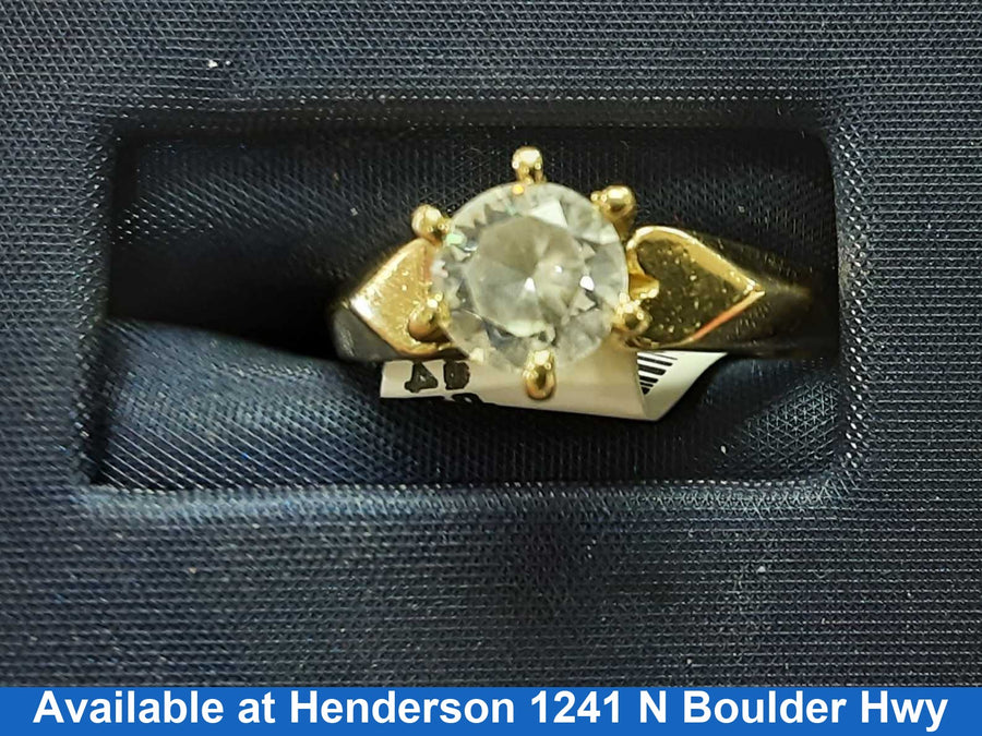 Women's Ring - Yellow Gold 14k (.585) 2.5 grams Size 20