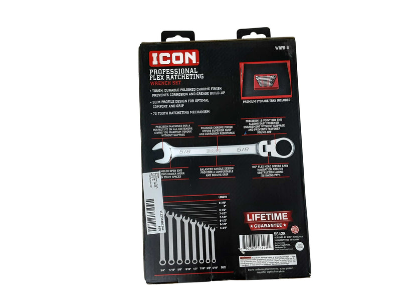 Icon Wrfs-8 Silver Hand Ratchet