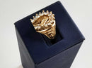 Men' S Lucky Horse Shoe Fashion Ring  - Yellow Gold 10k  Size 12