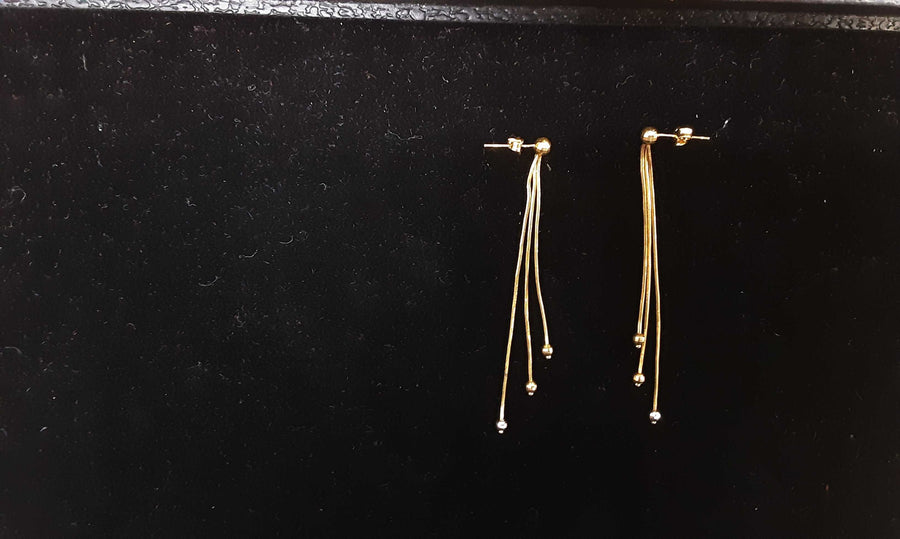 Earrings - Yellow Gold 14k (.585) 3.6 grams