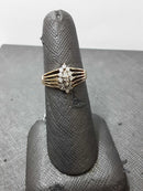 Lady's Ring - Cluster Yellow Gold 14K (.585) 2.5 grams Size 20
