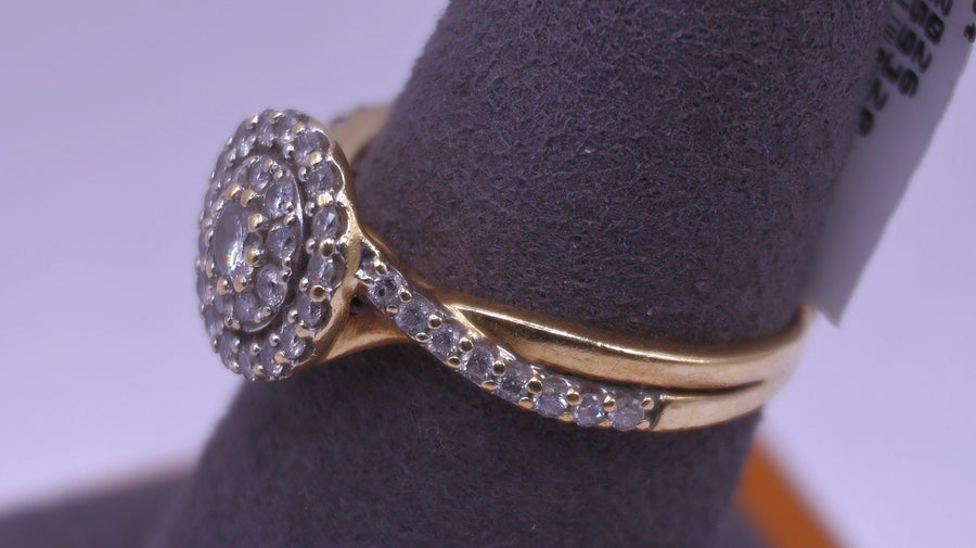 Women's Ring - Yellow Gold 10k (.417) 3.4 grams Size 9