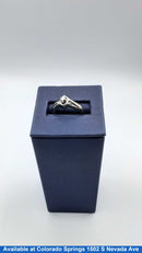 Ring - Wedding Set - White Gold 10k (.417) 2.6 grams Size 20