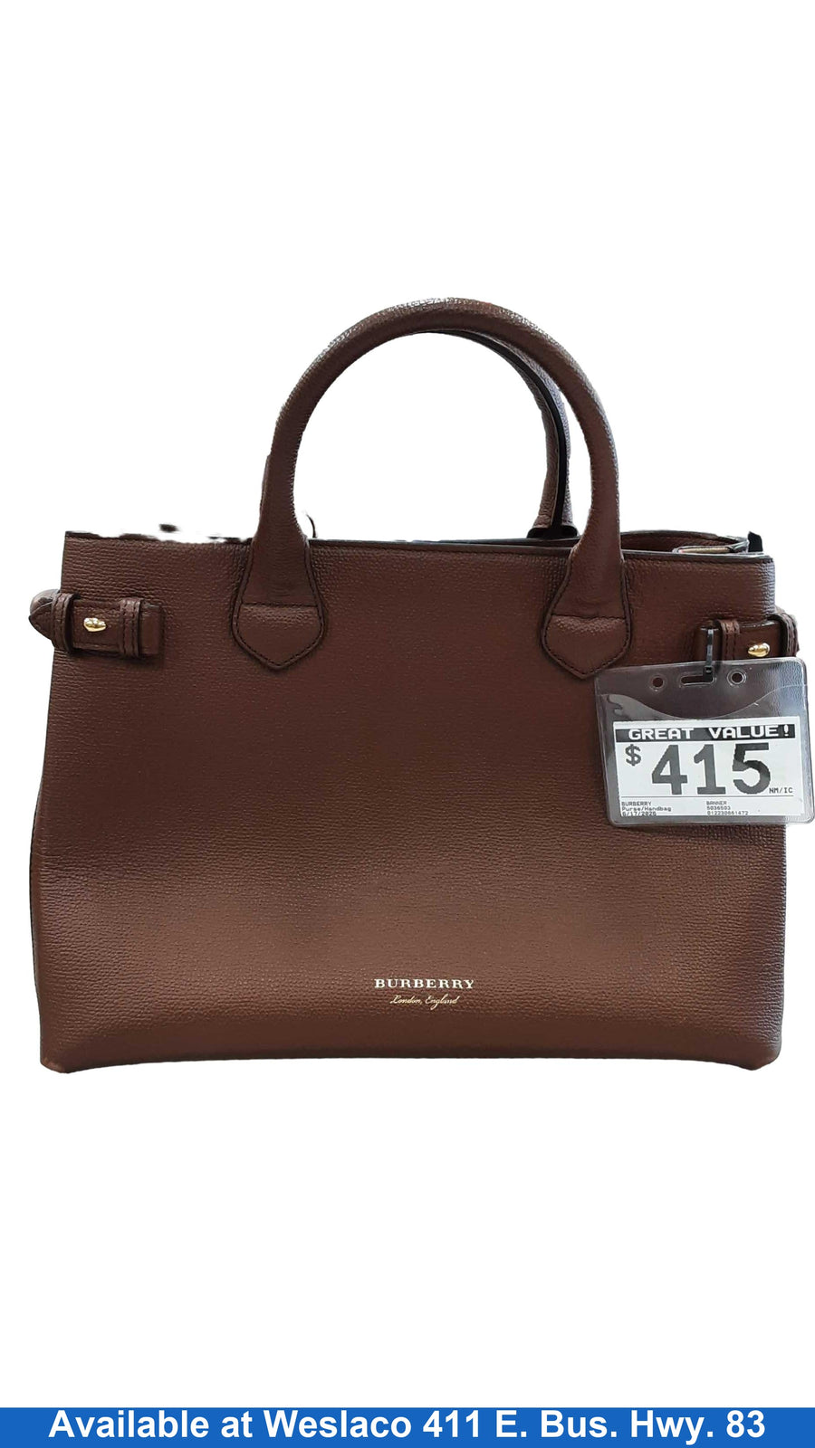 Burberry Banner Brown Purse / Handbag