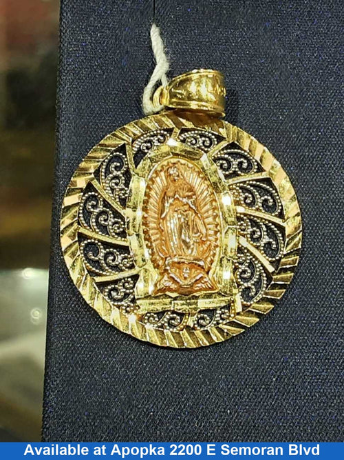 Religious Pendant - Tricolor Gold 14k (.585) 3.8 grams