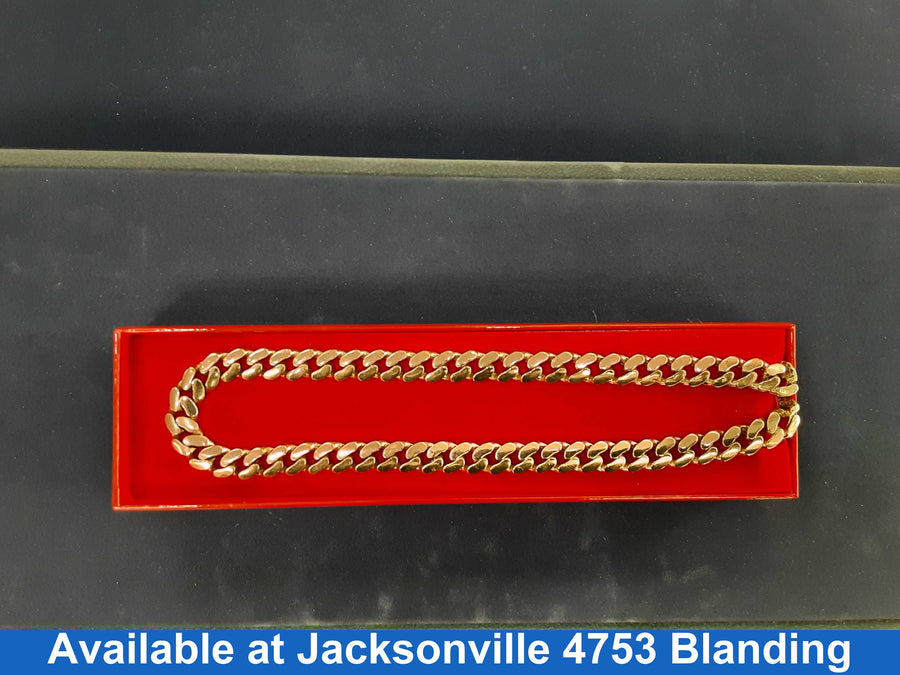 Cuban Link Chain - Yellow Gold 14k (.585) 44.2 grams 24 inch