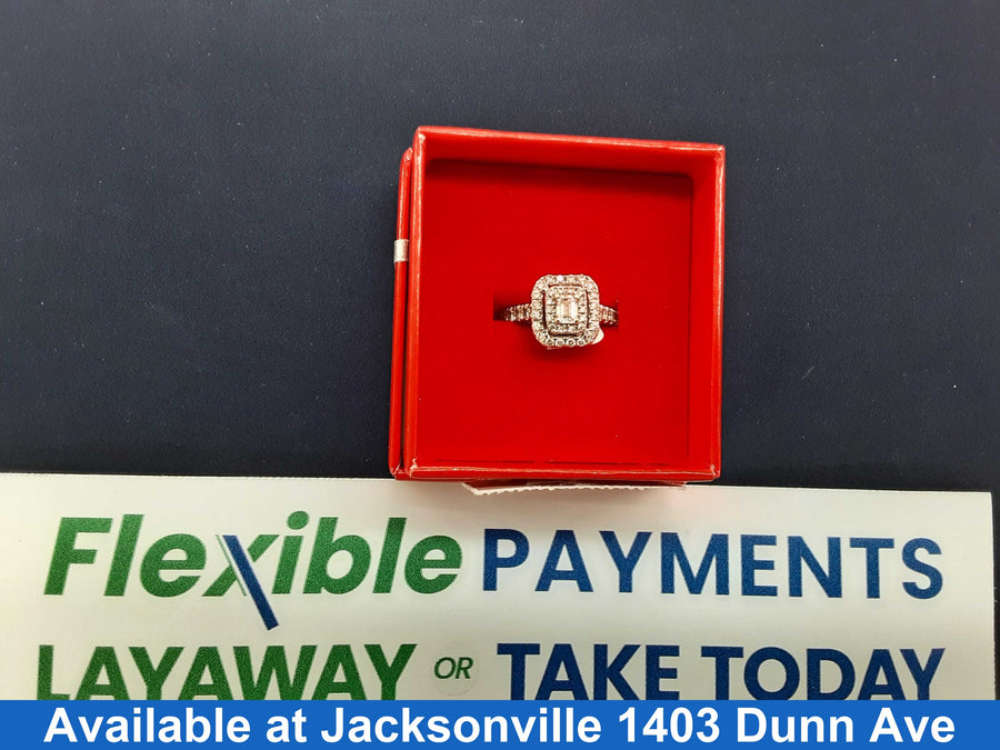 Women's Ring - White Gold 14k (.585) 3.4 grams Size 6.5