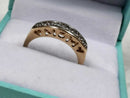 Women's Ring - Anniversary - Yellow Gold 10k (.417) 2.3 grams Size 7.5