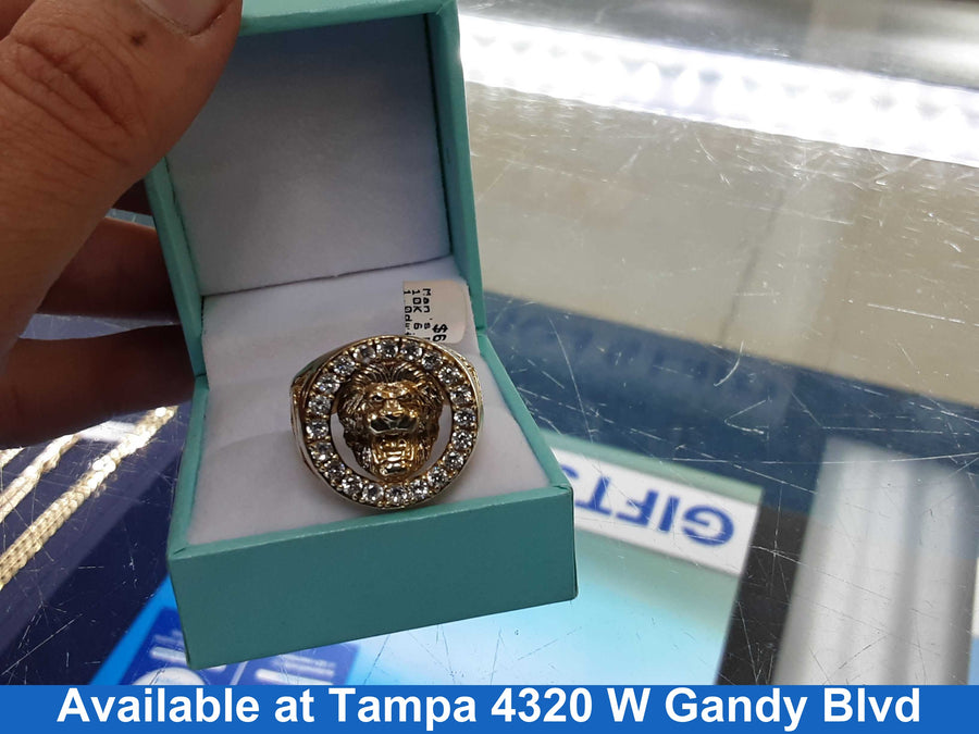 Men's Ring - Yellow Gold 10k (.417) 6.3 grams Size 10.5