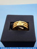 Women's Ring - Yellow Gold 14k (.585) 8 grams Size 10
