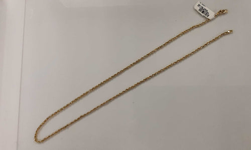 Rope Chain - Yellow Gold 10k (.417) 6.1 grams 20 inch