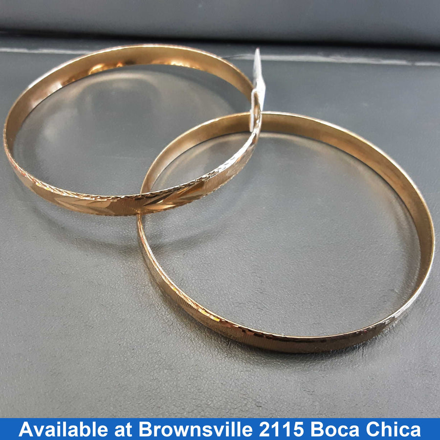 Bangle Bracelet - Yellow Gold 14k (.585) 17.7 grams 5 inch