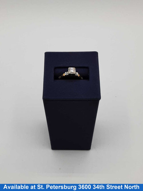 Women's Ring - Solitaire - Yellow Gold 14k (.585) 2 grams Size 7.5