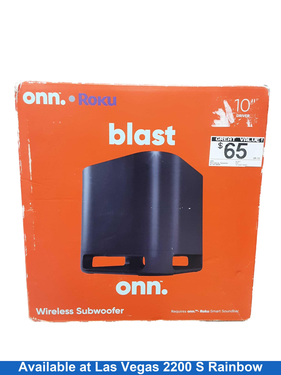 Onn. Blast Black Portable Speaker