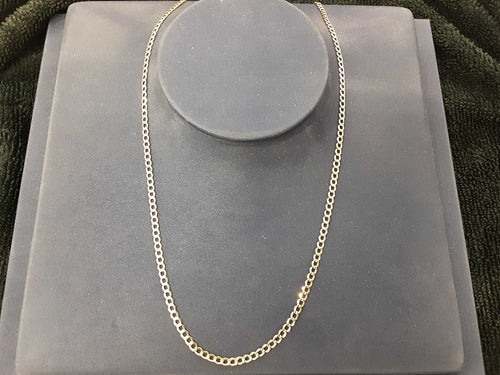 Cuban Link Chain - Yellow Gold 10k (.417) 2.2 grams 16 inch