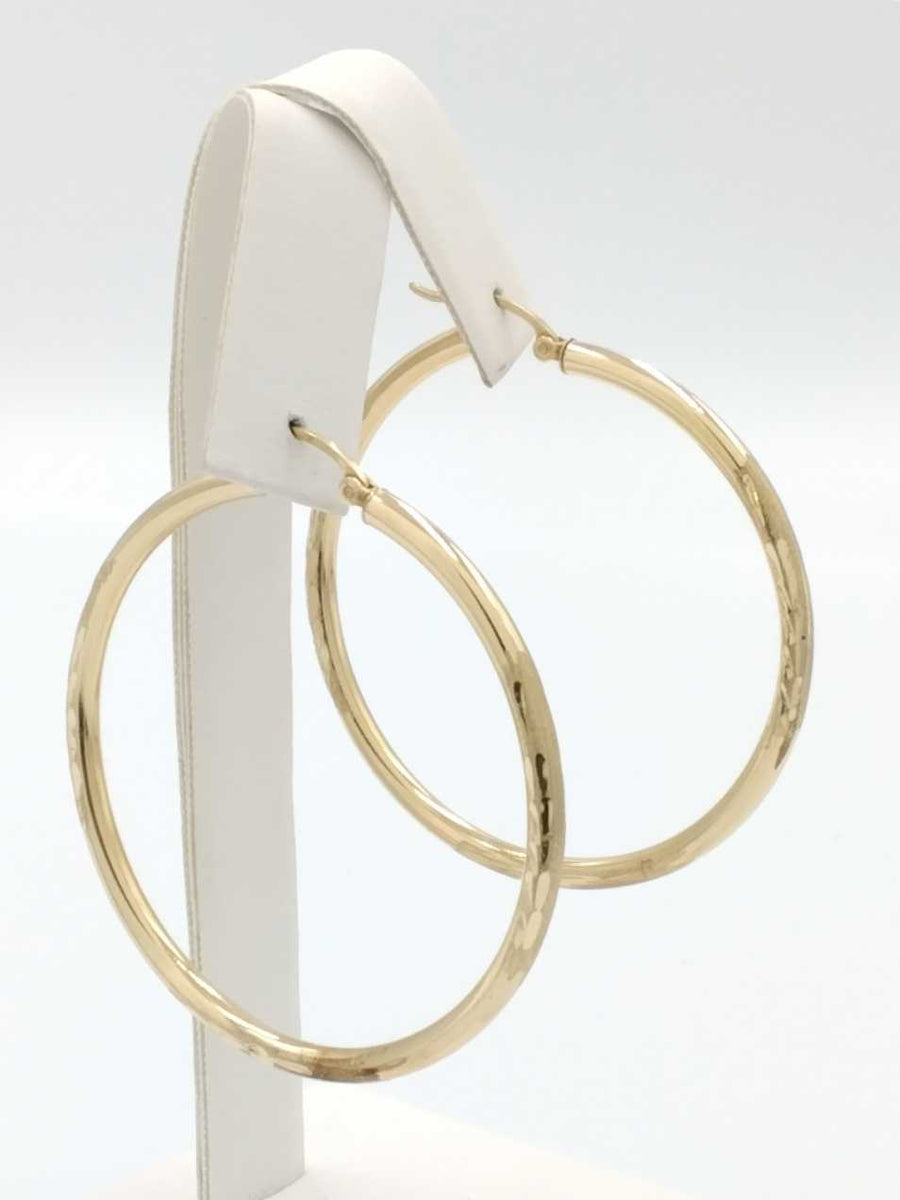 Hoop Earrings - Yellow Gold 14k (.585) 3.6 grams