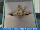 Women's Ring - White Gold 10k (.417) 4 grams Size 20