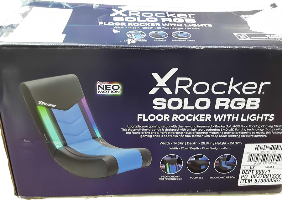 X Rocker Solo Rgb Black Chair / Couche