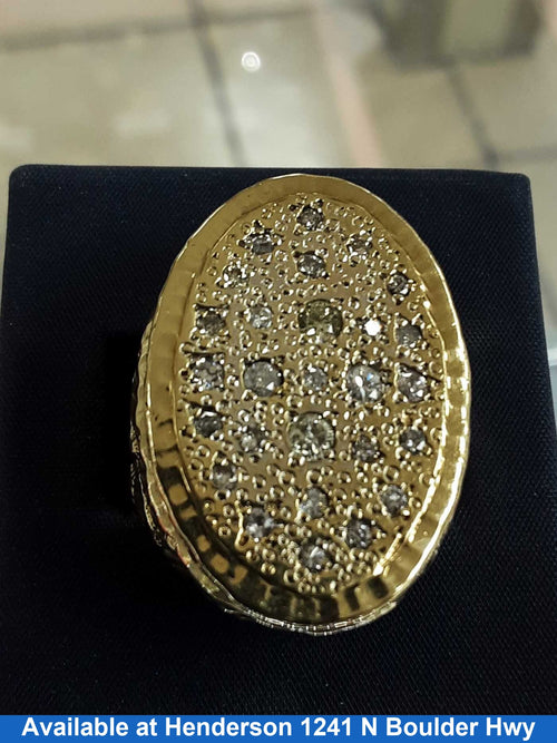 Men's Ring - Yellow Gold 10k (.417) 14.9 grams Size 20