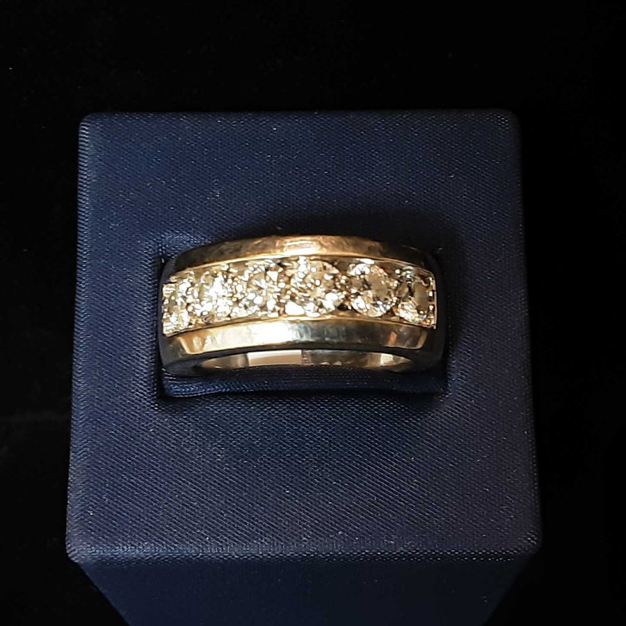 Men's Ring - White Gold 14k (.585) 16.9 grams Size 8