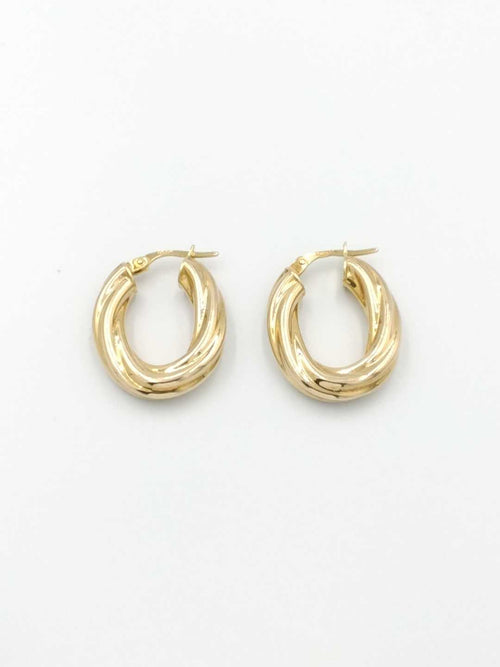 Shrimp Earrings - Yellow Gold 14k (.585) 3.8 grams