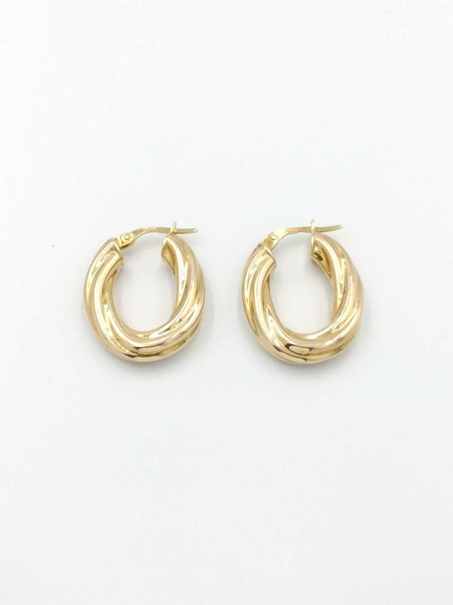 Shrimp Earrings - Yellow Gold 14k (.585) 3.8 grams