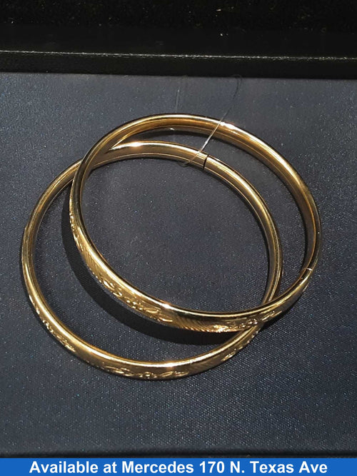 Bangle Bracelet - Yellow Gold 10k (.417) 10.5 grams 1 inch
