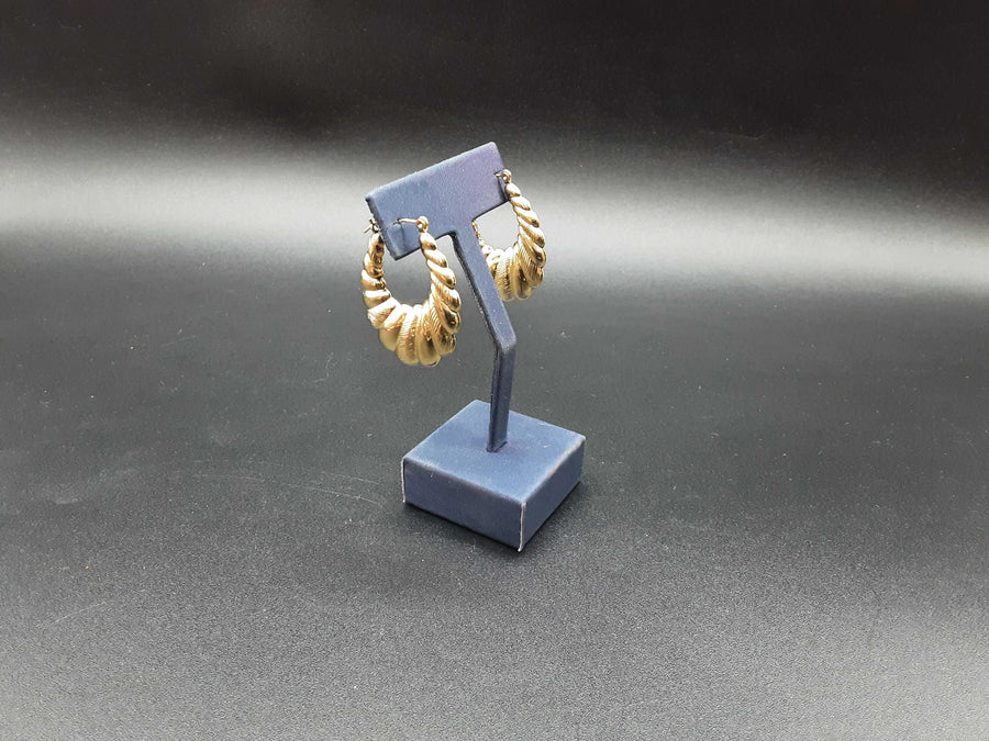 Shrimp Earrings - Yellow Gold 10k (.417) 4.7 grams