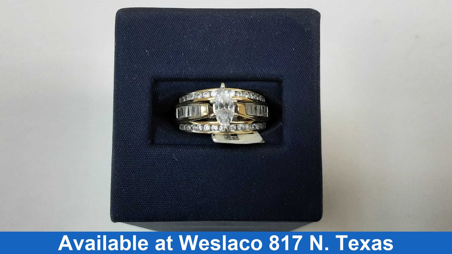 Women's Ring - Solitaire - Yellow Gold 10k (.417) 3.6 grams Size 7