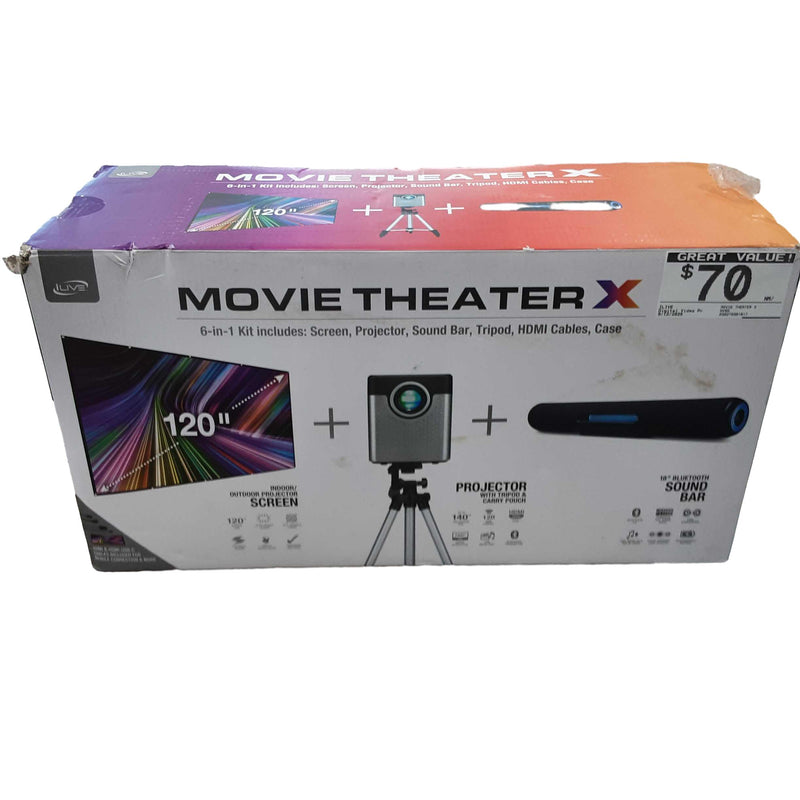 Ilive Movie Theater X Silver Home Media Projector